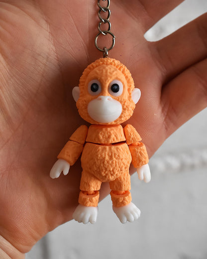 Punch figure monkey gift Viral Monkey Inspired Jungle Duo bag charm Collectible Cute Primate Statue Fan Art Decor