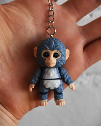 Punch figure monkey gift Viral Monkey Inspired Jungle Duo bag charm Collectible Cute Primate Statue Fan Art Decor