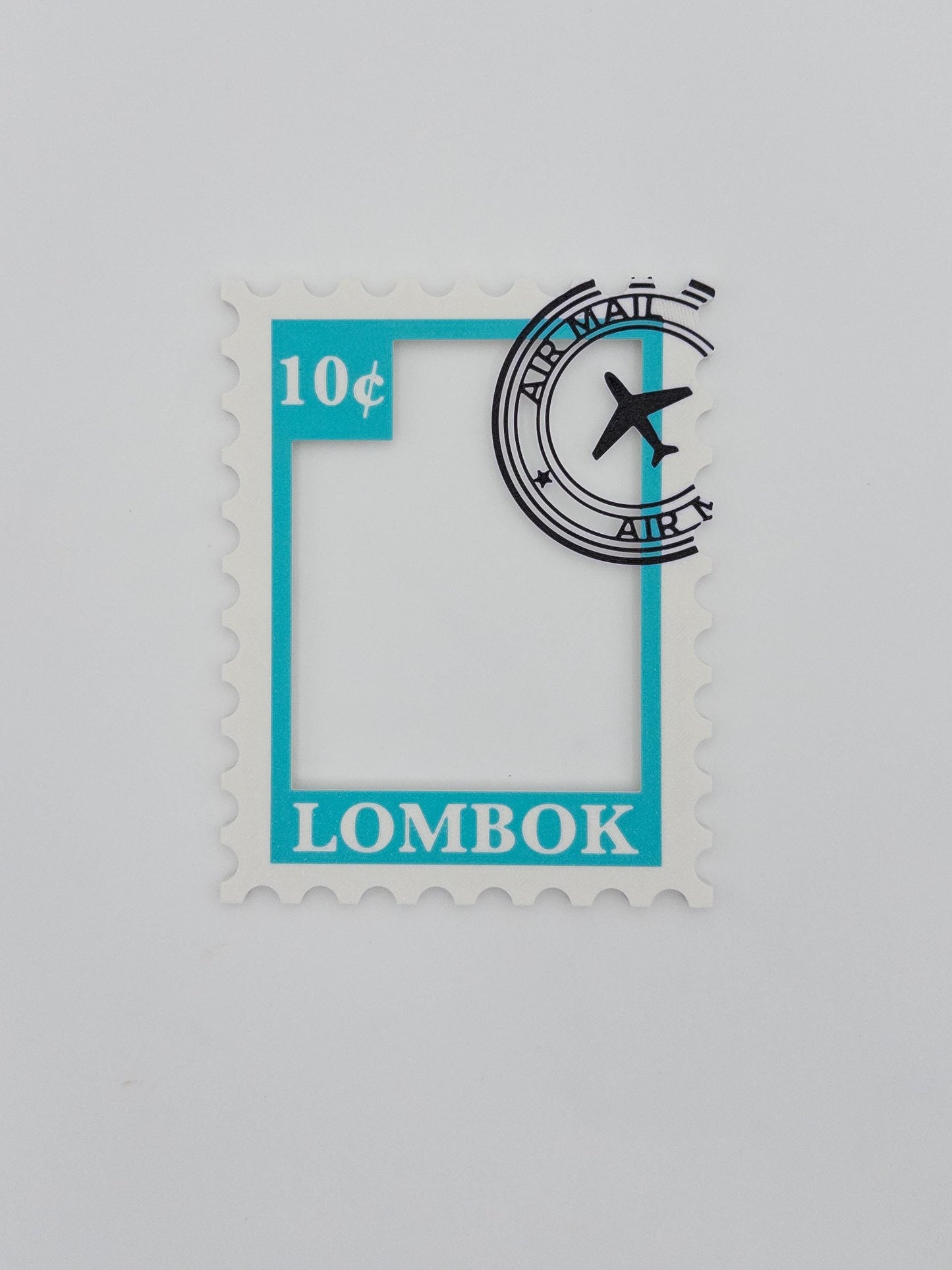 Custom Stamp Photo Magnet Personalized Travel Memory Fridge Magnet