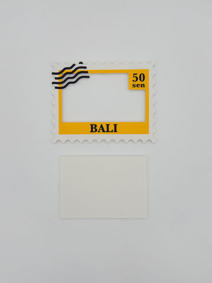 Custom Stamp Photo Magnet Personalized Travel Memory Fridge Magnet