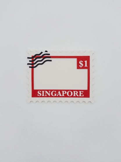 Custom Stamp Photo Magnet Personalized Travel Memory Fridge Magnet